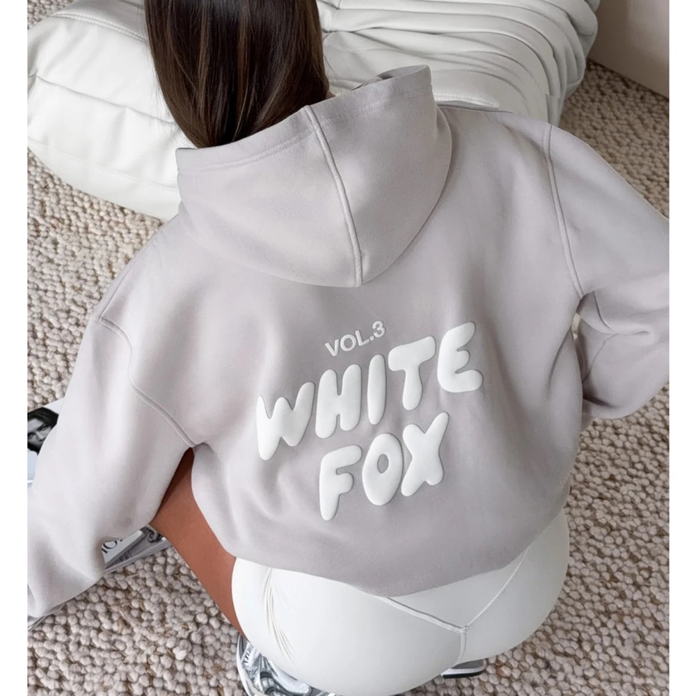 White Fox Boutique Gray Hoodie